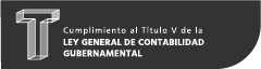 Logo del cumplimiento al Título V de la Ley General de Contabilidad Gubernamental